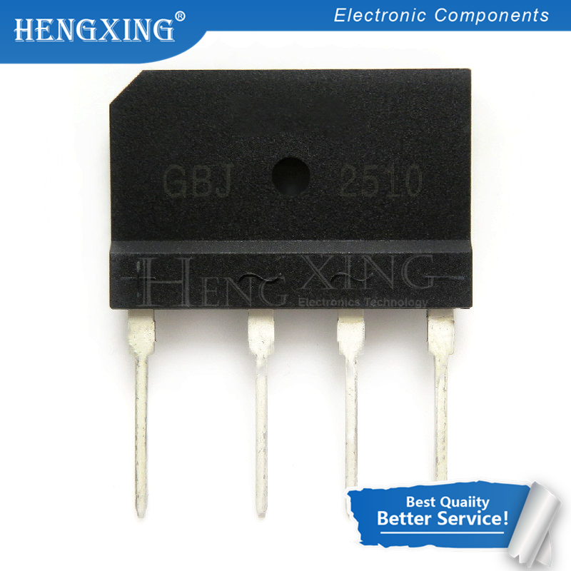 5pcs/lot KBJ2510 GBJ2510 25A 1000V BRIDGE RECTIFIER In Stock