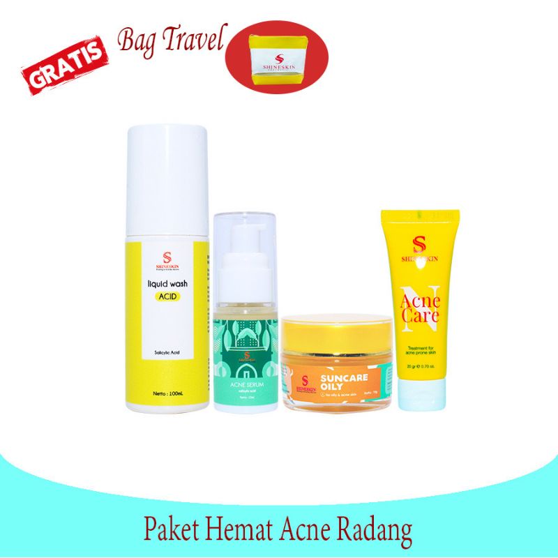 SHINESKIN PAKET HEMAT ACNE RADANG