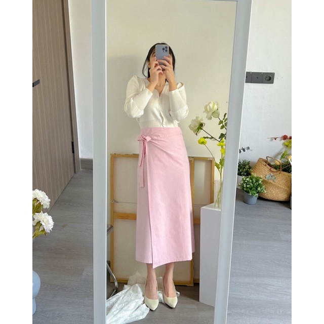 KANON - Hazuki Wrap Skirt - Rok lilit korean look