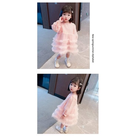 Dress Anak Perempuan Puff Sleeves