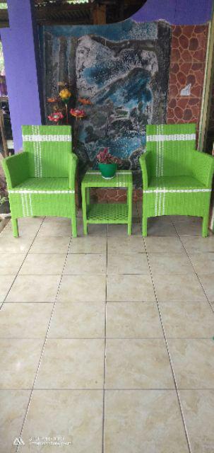 Kursi Teras Rotan Model Hawai