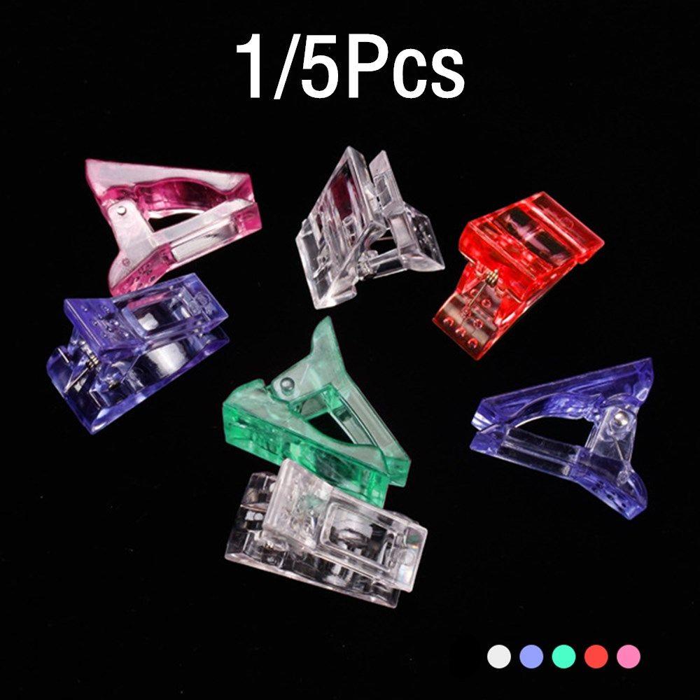 TOP Nail Tips Clip New Fingernail Extension Manicure Art Builder Extension Clamp