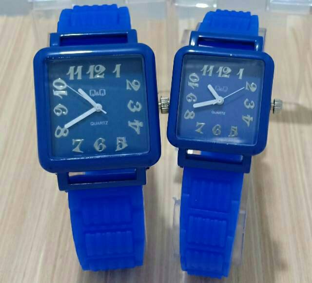 Cod Bayar Ditempat Jam Tangan Pria/Wanita Q&amp;Q Kotak Angka / Ready 6 Warna