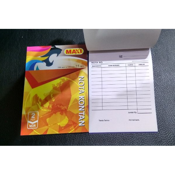 

unix NOTA KONTAN 2 PLY MEREK SUN NERO ISI 25 LEMBAR 2PLY