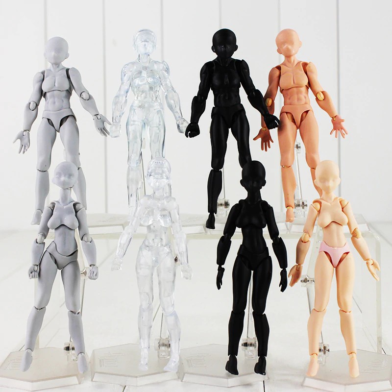 SPECIAL EDITION 8 Styles 5'' Figma Body Action Figure Archetype He She Body Kun Body Chan Grey