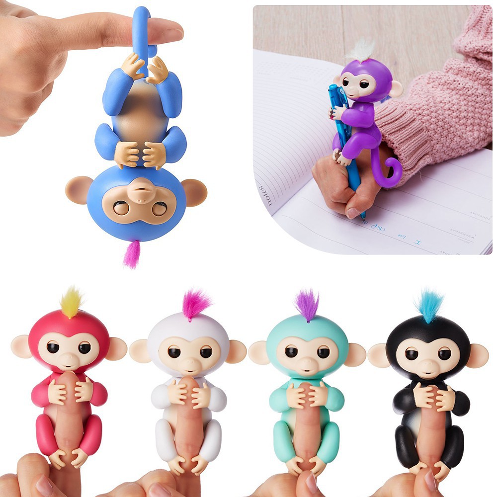 Mainan Boneka Jari Monyet Mini Lucu 6 Warna Untuk Awal Edukasi