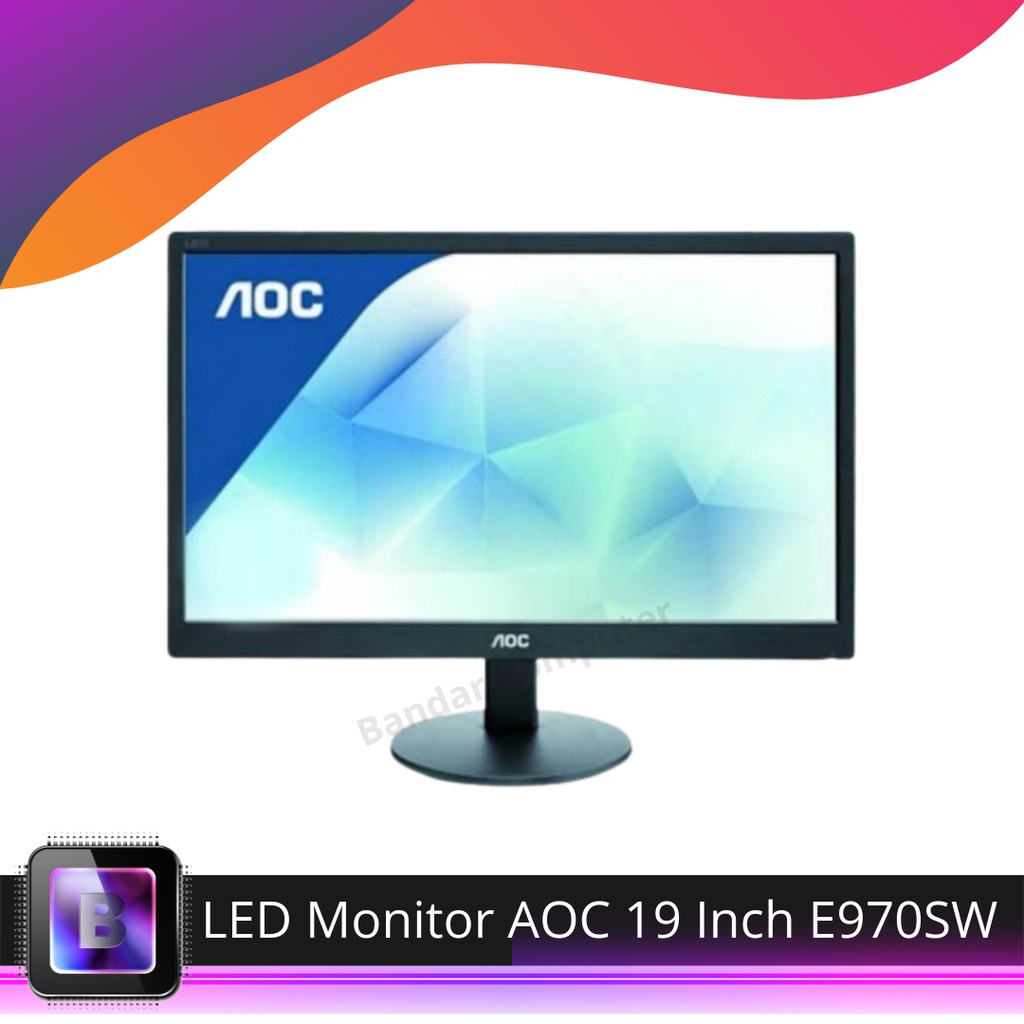 LED Monitor AOC 19 Inch E970SW
