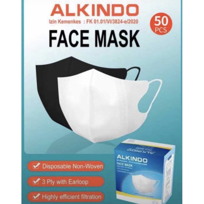 masker DUCKBILL PUTIH. isi 50 ( dewasa)