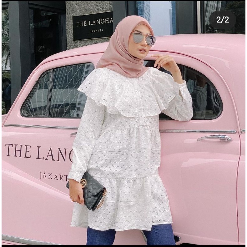 BLOUSE VANILLA HIJAB / ESME BLOUSE WHITE