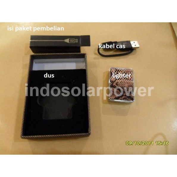 Korek api elektrik USB lighter model geser slide sisik ular A