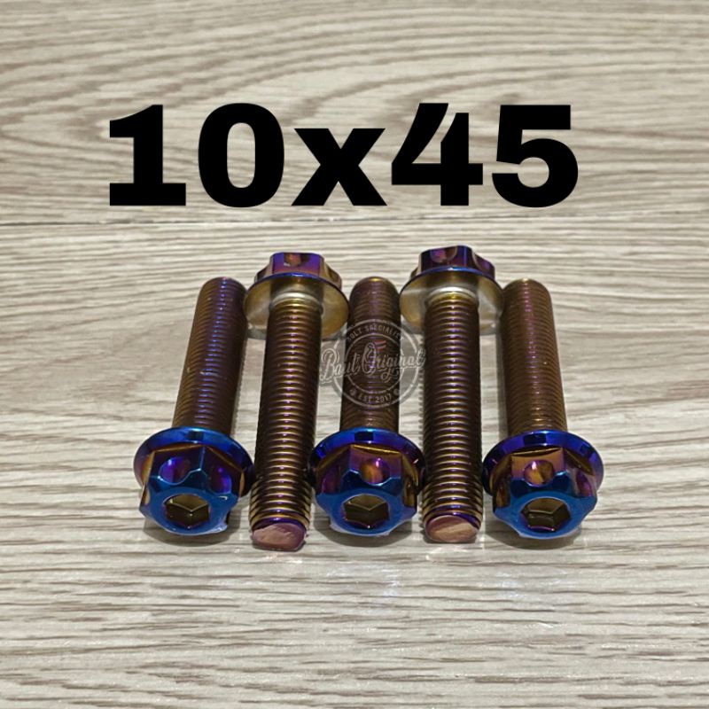 baut probolt 10x45 blue new model drat 14 panjang 4.5 cm ori thailand