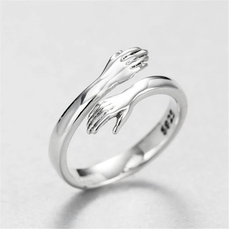 Cincin Jari Model Terbuka Dapat Disesuaikan Gaya Romantis Untuk Pria Dan Wanita