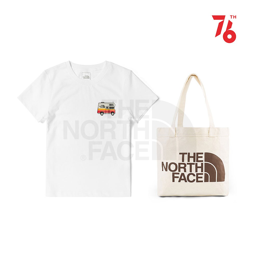 The North Face Women Adventure Tee White-NF0A4UBMFN4 Free Tote Bag
