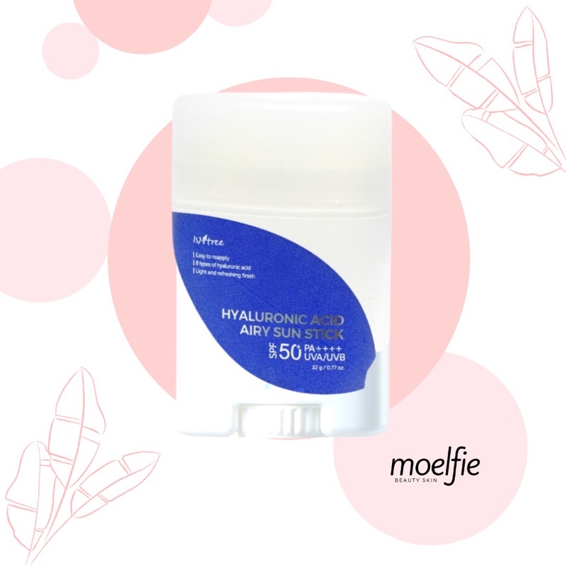 [NEW PACKAGE] ISNTREE HYALURONIC ACID AIRY SUN STICK SPF50+ PA++++ / ISNTREE SUNSTICK SUNSCREEN STIC