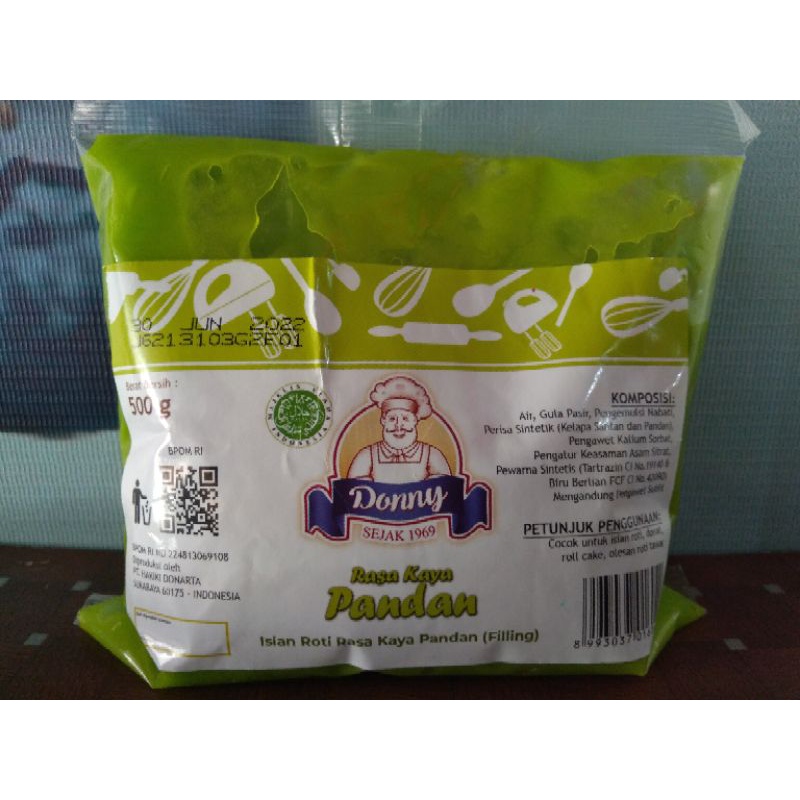 

Donny Rasa Kaya Pandan (Filling) murah enak packing ori 500g