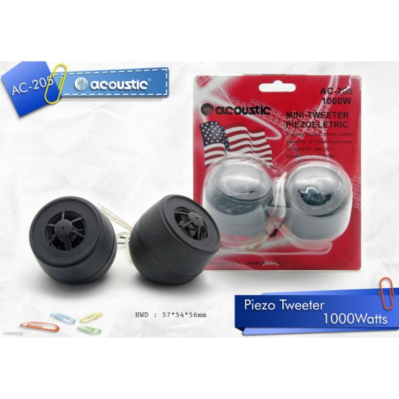 Speaker Mobil twiter Acoustic 205 Car Tweeter Tweeter AC-205 Original TERBAIK