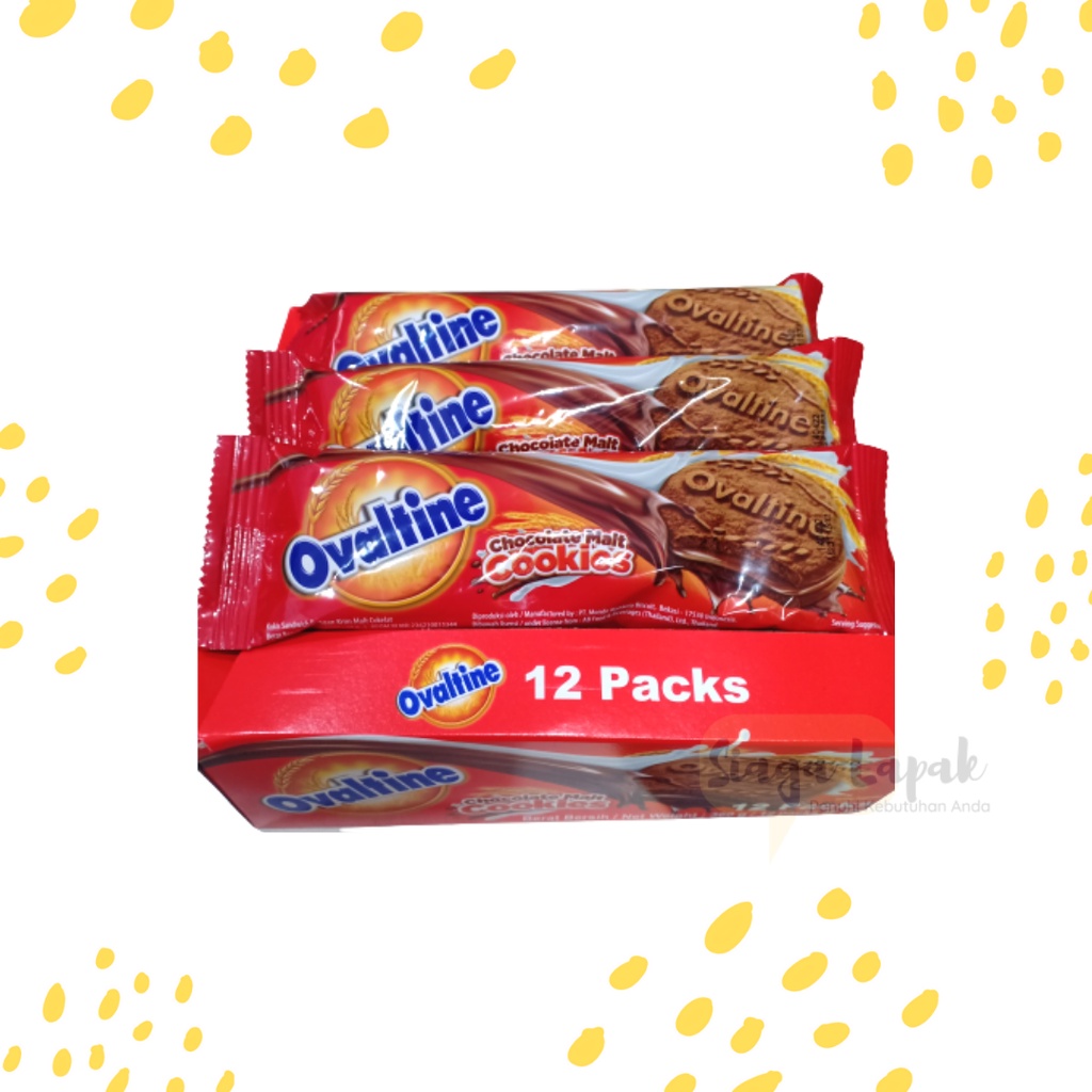 Biskuit Ovaltine Coklat 30gr Chocolate Malt Cookies