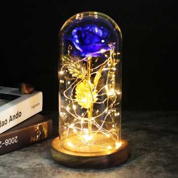 TG-DG056 TaffHOME Lampu Meja Hias LED Mawar Beauty and The Beast Warm White - AC01