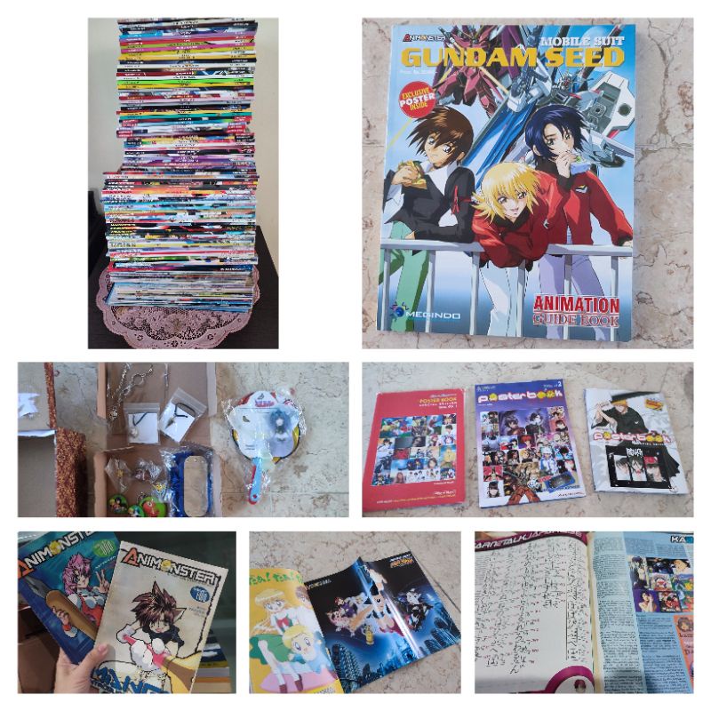Preloved Majalah Animonster 1-150 (tdk lengkap)+bonus Merch Bundling take all grosir