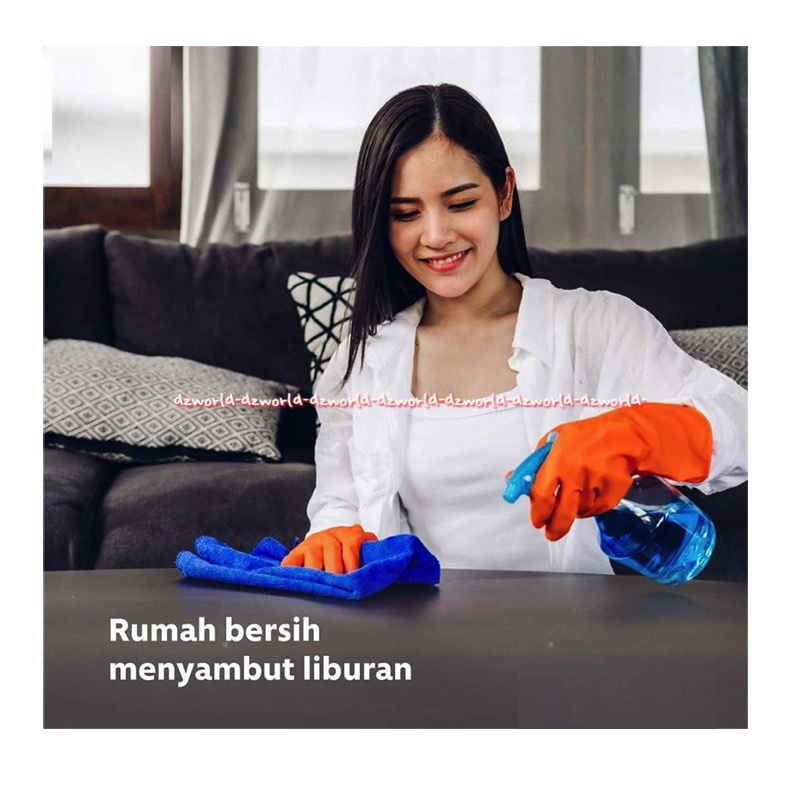 Proclean Handy Gloves Sarung Tangan Pro Clean 1 Pasang Sarung Tangan Karet Pro Clean Warna Orange