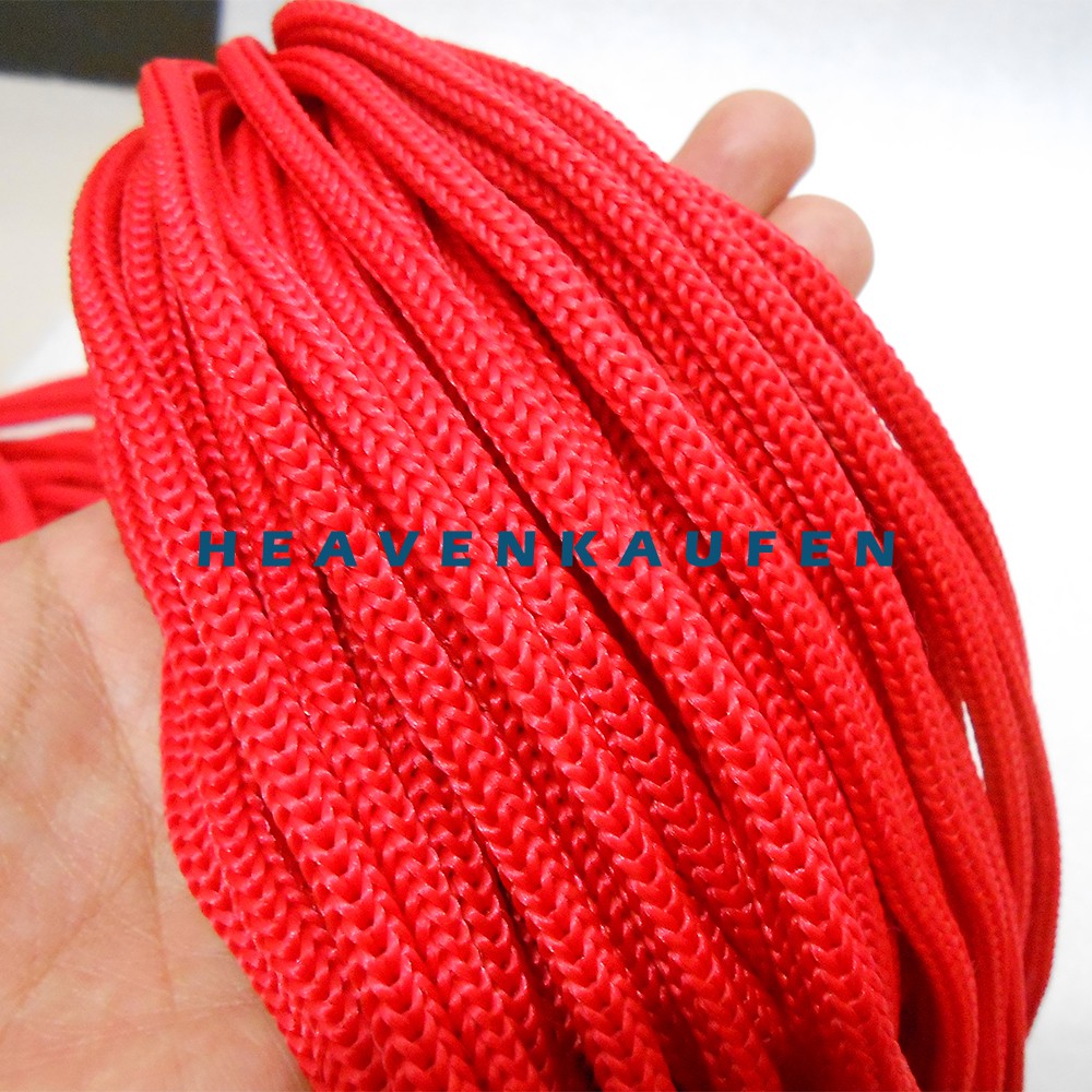 Tali Kur / Tali Cord / Tali Filamen Besar Diameter 5 mm Merah Meteran