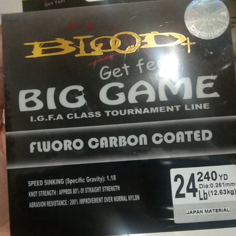 Senar Pancing Blood-X Big Game All size  240 YD