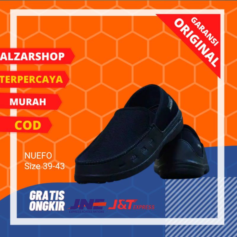 Sepatu Ardiles Slip On Pria Mickelson Hitam Original - Slip On Ardiles Pria Original AXN-NUEFO 38-43