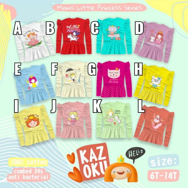 Kazoku peplum girl longsleve