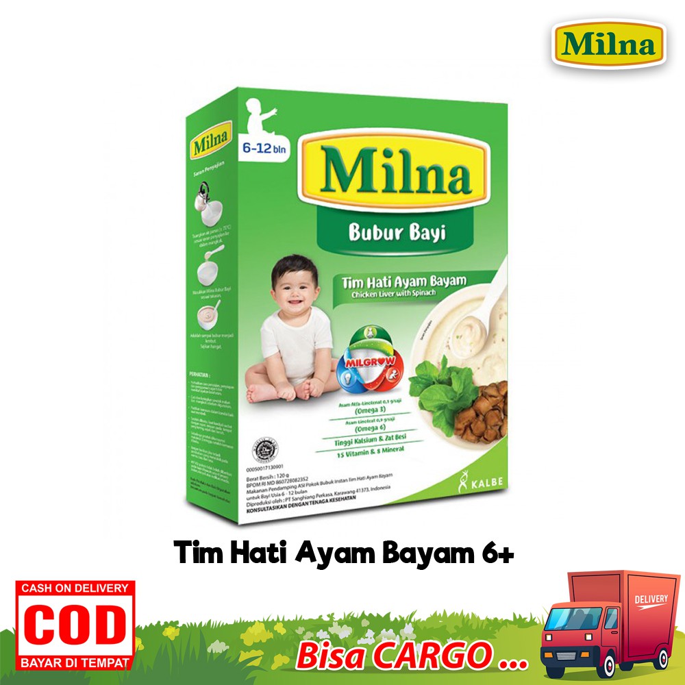 Milna Bubur Bayi 6 bulan + Bubur Bayi Dasar 120 gram