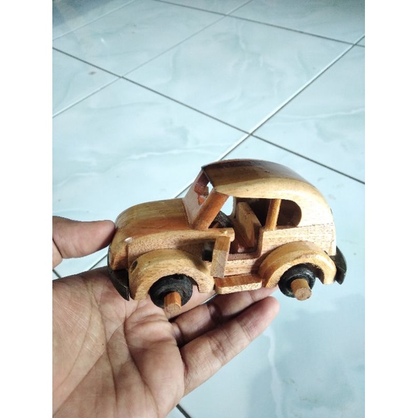 MINIATUR TERMURAH MINIATUR MOBIL KAYU VW uk mini NUSANTARA 2