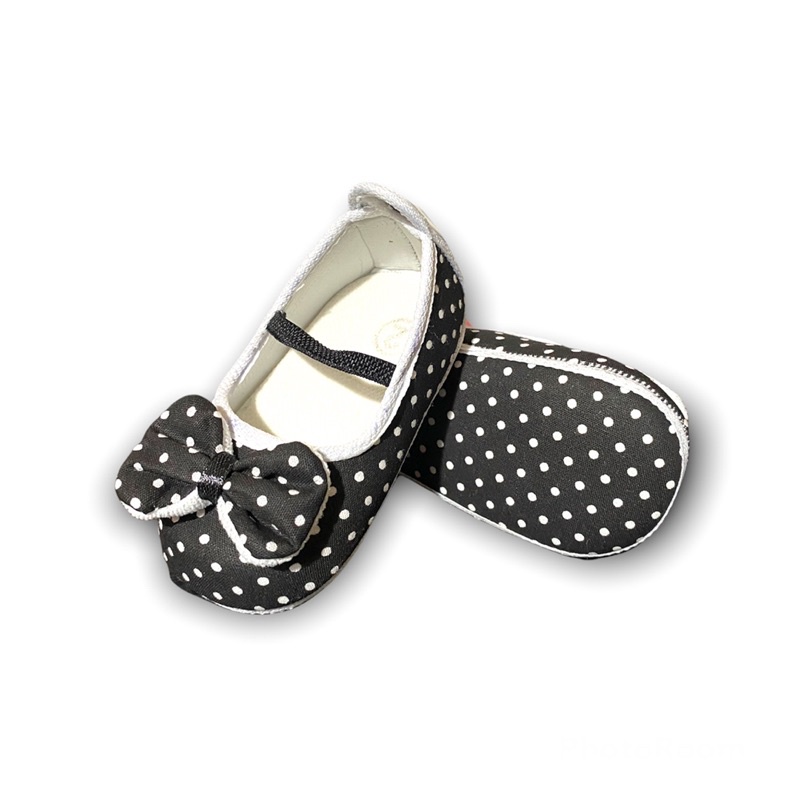 polkadot - sepatu prewalker bayi perempuan 0 12 bulan / sepatu prewalker bayi perempuan / sepatu baby prewalker / sepatu bayi prewalker polkadot