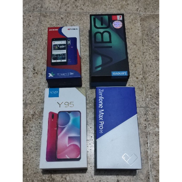 kotak kardus kotak p ori smartphone lenovo vibe p1,vivo y95 , zenfone max pro m1, evercross xtream 1