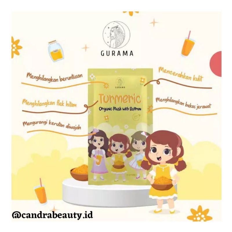 [ DISTRIBUTOR RESMI ] masker organik safron (gurama)