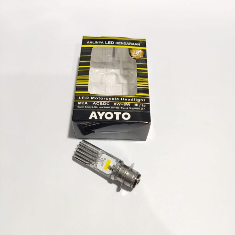 Lampu Depan LED Ayoto H6 Bebek Dan Matic Led Headlamp Ayoto Original 2led