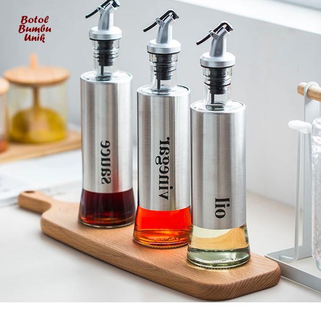 

Ready Stock Botol Bumbu Unik VINEGAR, OIL, SAUCE, COOKING WINE, 300 ml Terkini