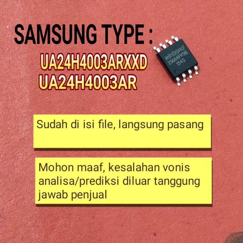 IC eprom memory tv LED Samsung UA24H4003ARXXD UA24H4003R