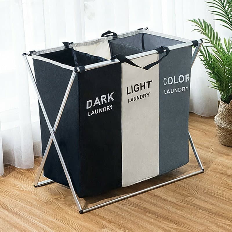 LAUNDRY BAG KERANJANG CUCIAN BAJU KOTOR DENGAN FRAME ALUMUNIUM