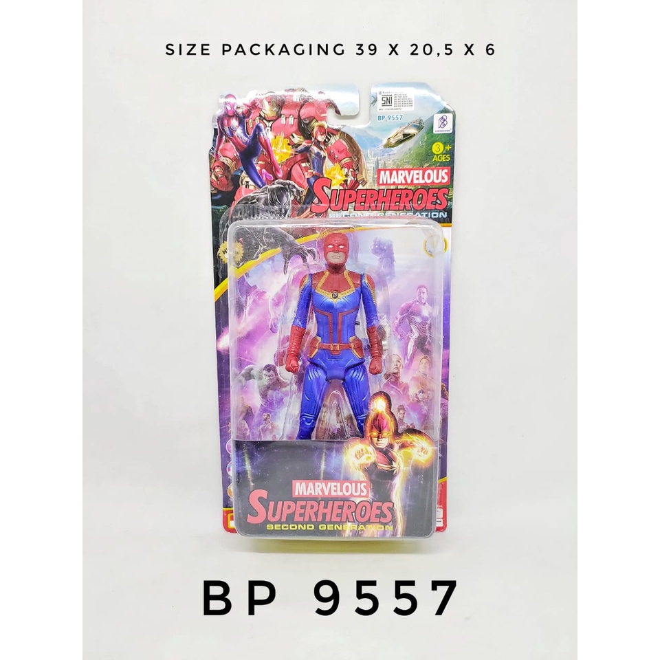 MAINAN ANAK ROBOT SUPER HERO AVENGERS SET 22CM (BP9557)