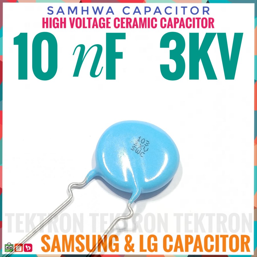 Samhwa 10nF 3KV Ceramic Capacitor 103 3000V Keramik High Voltage