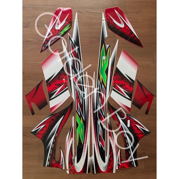 Striping Fiz R 2005 Putih Merah F1Z R 2005 Putih Merah Stiker Fiz R 2005 Putih Merah F1Z R 2005 Puti