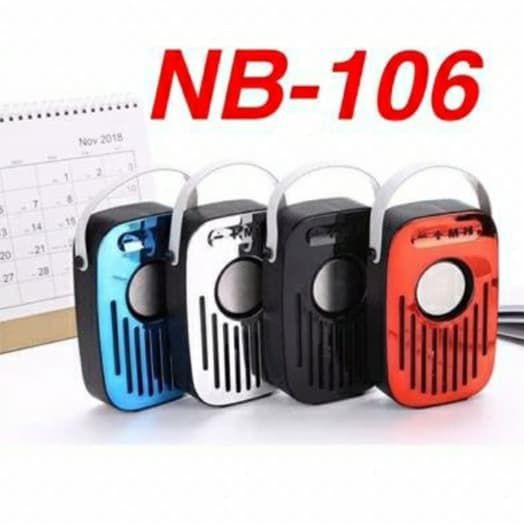 Speaker BLUETOOTH NB106 NB-016 Portable Speaker Wireless ACC Grosir