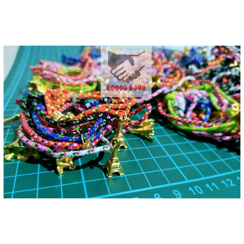 Gelang tali  Paris 12 PCS