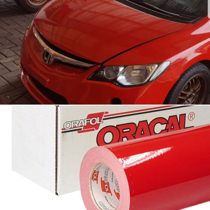 Sticker Mobil Merah GlossyDoff Oracal