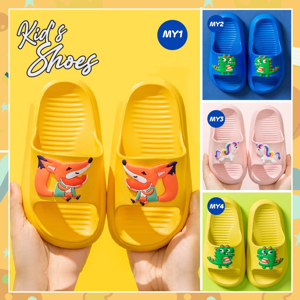 Sandal Anak LAPAGO - Sandal Slop Anak Full Kartun Laki laki Perempuan Umur 1-7 Tahun Bahan Eva 2021 