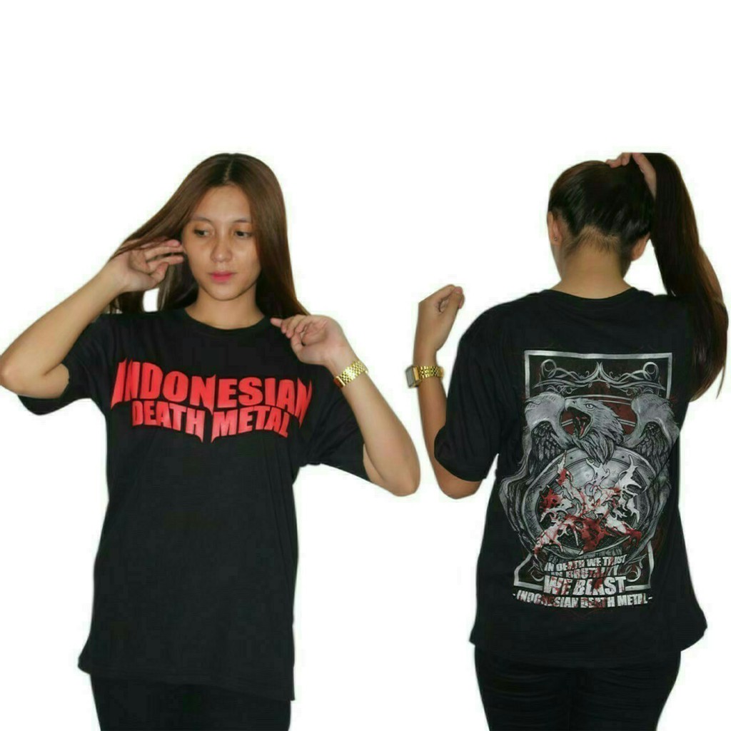 kaos pendek musik indonesia death metal