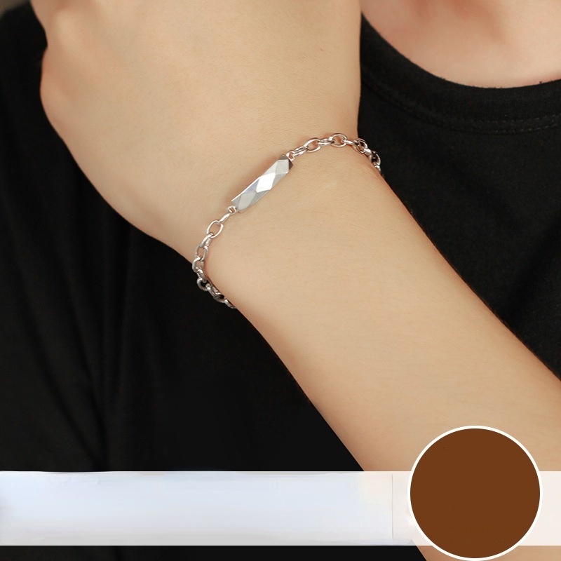 Gelang Pasangan Bahan Stainless Steel S925 Untuk Wanita