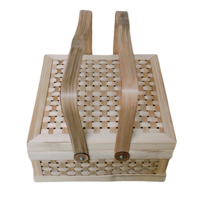 Rantang bambu/ keranjang bambu/ Truntum / hampers 25x25cm