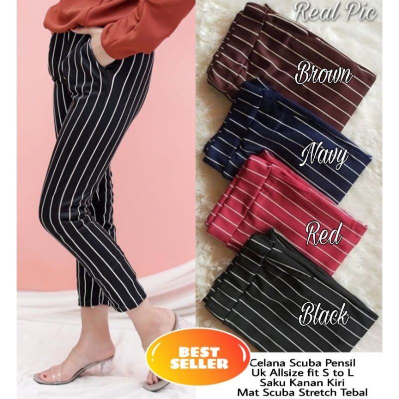 ☄️COD☄️Celana Wanita Premium / Celana Kotak Wanita