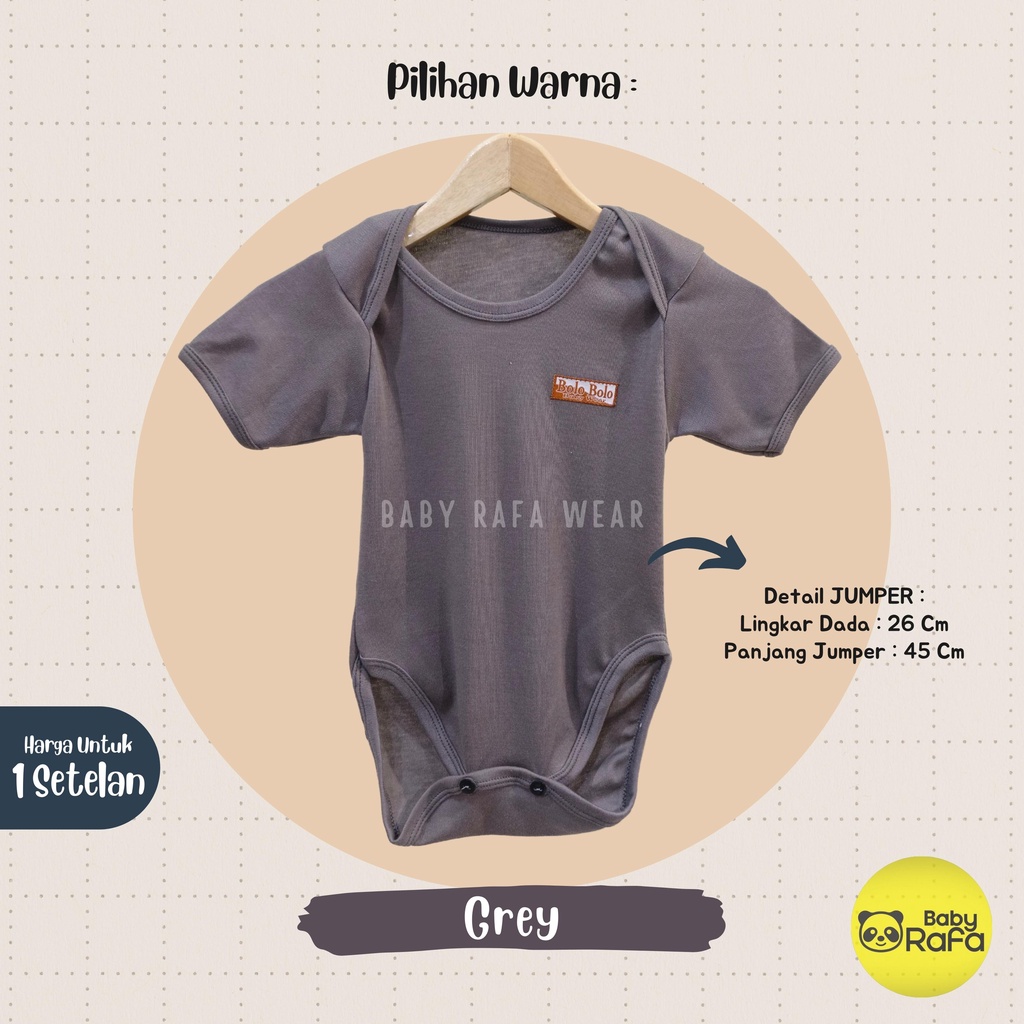 Jumper Bayi Segitiga 0 sd 6 Bulan EARTH COLOR SERIES merk SNI Bolo Bolo