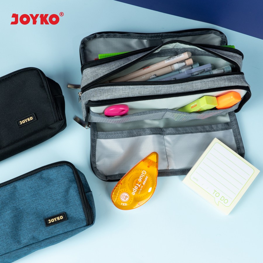 Pencil Case Kotak Tempat Pensil Kain Joyko PC-5006